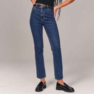 Abercrombie & Fitch Ultra High Rise Ankle Straight Jeans